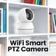 thumbnail image 5 of Cámara de seguridad interior con rotación Pan-Tilt, audio bidireccional, visión nocturna, detección de movimiento con IA | Compatible con WiFi, Plug-and-Play, ideal para el hogar,, 5 of 6