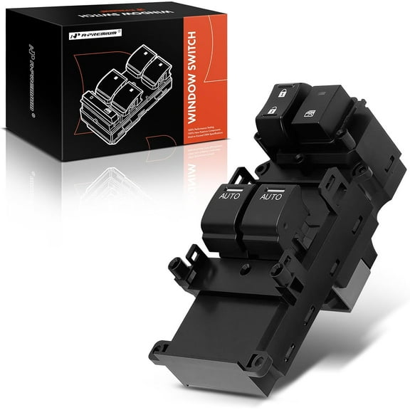 A-Premium Master Power Window Switch Compatible with Honda Accord EX 2008 2009 2010 2011 2012, Coupe Only, Front Left Driver Side, Replace# 35750TE0A32