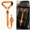 Orange, variant on Dog Seat Belt Harness for Car, Restraint Adjustable with Elastic Bungee Buffer Headrest for Vehicle, 360 Degree Swivel Nylon Pet Safety Seat Belts Car Harness