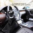 thumbnail image 2 of Yeacher 5 Speed Gear Knob Stick Boot Gaiter Frame for B6 Black, 2 of 8