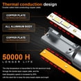 thumbnail image 6 of 4pcs XWQHJW 6000k H4/9003 H11/H16 LED Headlight Bulbs Fog Light Bulb Combo, 6 of 12