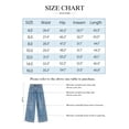 thumbnail image 2 of Sherrylily Women High Waisted Wide Leg Jeans Baggy Casual Denim Pants, 2 of 7