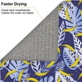 thumbnail image 4 of Dish Drying Mat, blue leaves bananas Highly Absorbent Drying Matt Kitchen Counter, Dish Mat Drying Pad Dishes Drainer Mats for Kitchen Counter or Sink, 16 x 18 inch, 4 of 6