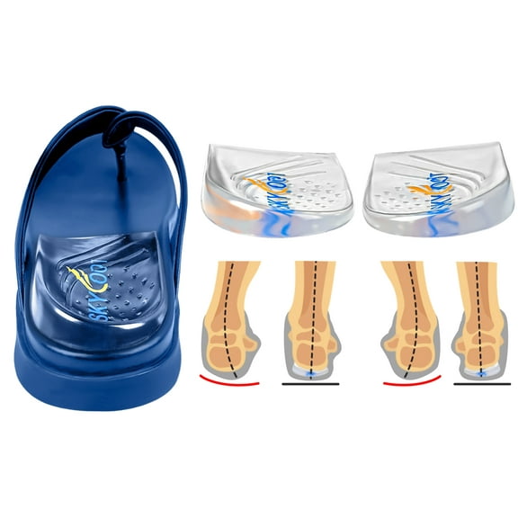 Skyfoot Heel Wedges Inserts for Supination, Re-Usable Adhesive Shoe Insoles for Bow Legs
