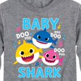 thumbnail image 3 of Baby Shark Family Doo Doo Doo - Toddler And Youth Long Sleeve Graphic T-Shirt, 3 of 6