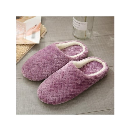 

Men Women Cotton Slippers Suede Soft Bottom Non-slip Home Indoor Bedroom Slipper Shoes