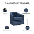 thumbnail image 5 of DHP Remily Swivel Accent Chair, Navy Textured Fabric, 5 of 11