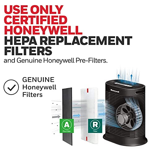 Honeywell True HEPA Air Purifier with Allergen Remover Black