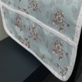 thumbnail image 3 of Garden Microwave Oven Cover, Flower Blossom with Pastel Colored Background Hand Sketch Wedding Romantic, Water Resistant Organizer with Pockets Kitchen, 36" x 12", Pale Blue Grey White, by Ambesonne, 3 of 4