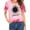 B-Pink, variant on XCHQRTI Sunflower Shirts for Women Graphic Short Sleeve Tshirts Casual Summer Tee