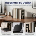 thumbnail image 2 of Unique Bargains Musical Note Metal Bookends Non-Skid for Shelves Style A 4.7"x4.1"x6.3", 2 of 6
