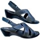 thumbnail image 2 of Huarache Casual en Piel Vacuno Cómodo Velcro Enco Footwear  mod.503 Plataforma Piel Vacuno confort Color Negro, 2 of 4