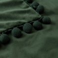 thumbnail image 3 of Paquete de 2 fundas de almohada de terciopelo con pompones decorativos, fundas de cojín suaves y lisas con pompones cuadrados para sofá, dormitorio, coche, 18 x 18 pulgadas, color verde, 3 of 6