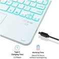 thumbnail image 5 of for iPad Air 13 inch Keyboard Case M2 2024, Detachable Bluetooth Keyboard with Trackpad 7 Colors RGB Backlit, Pencil Holder for iPad Pro 12.9 inch 6th 2022/5th 2021/4th 2020/3rd 2018, 5 of 7