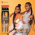 thumbnail image 5 of Sensationnel Xpression prestretched braiding hair - 3x xpression 58-inch kanekalon flame retardant smooth yaki braid - 3x x-pression 58 inch (5 pack, 1B OFFBLACK), 5 of 7