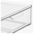 thumbnail image 6 of mDesign Plastic Wide Stacking Closet Storage Organizer, Drawer, 4 Pack, Clear, 6 of 9