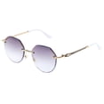 thumbnail image 6 of 2024 Women's Sunglasses Reading Glasses +4.00 3D Lace Butterfly HD Presbyopic Eyeglasses Metal Gradient Gray Readers 4.00 UV, 6 of 7