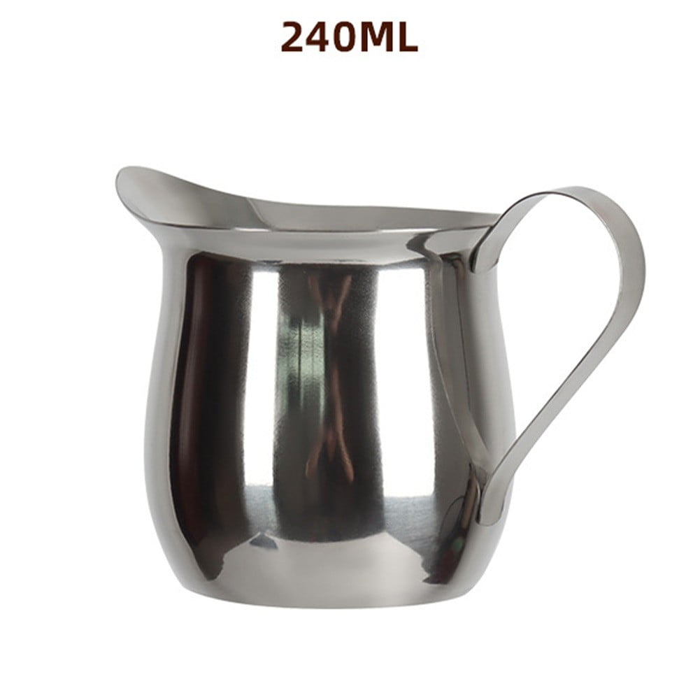 Bellemain Milk Frothing Pitcher 12 oz, Espresso Steaming Pitcher, Small  Milk Pitcher for Espresso Machine, Milk Frothing Cup, Stainless Steel Milk Frother  Cup