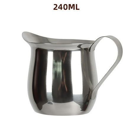 

Stainless Steel Milk Frothing Pitcher Latte Coffee Cup Milk Jug 2oz 3oz 5oz 8oz