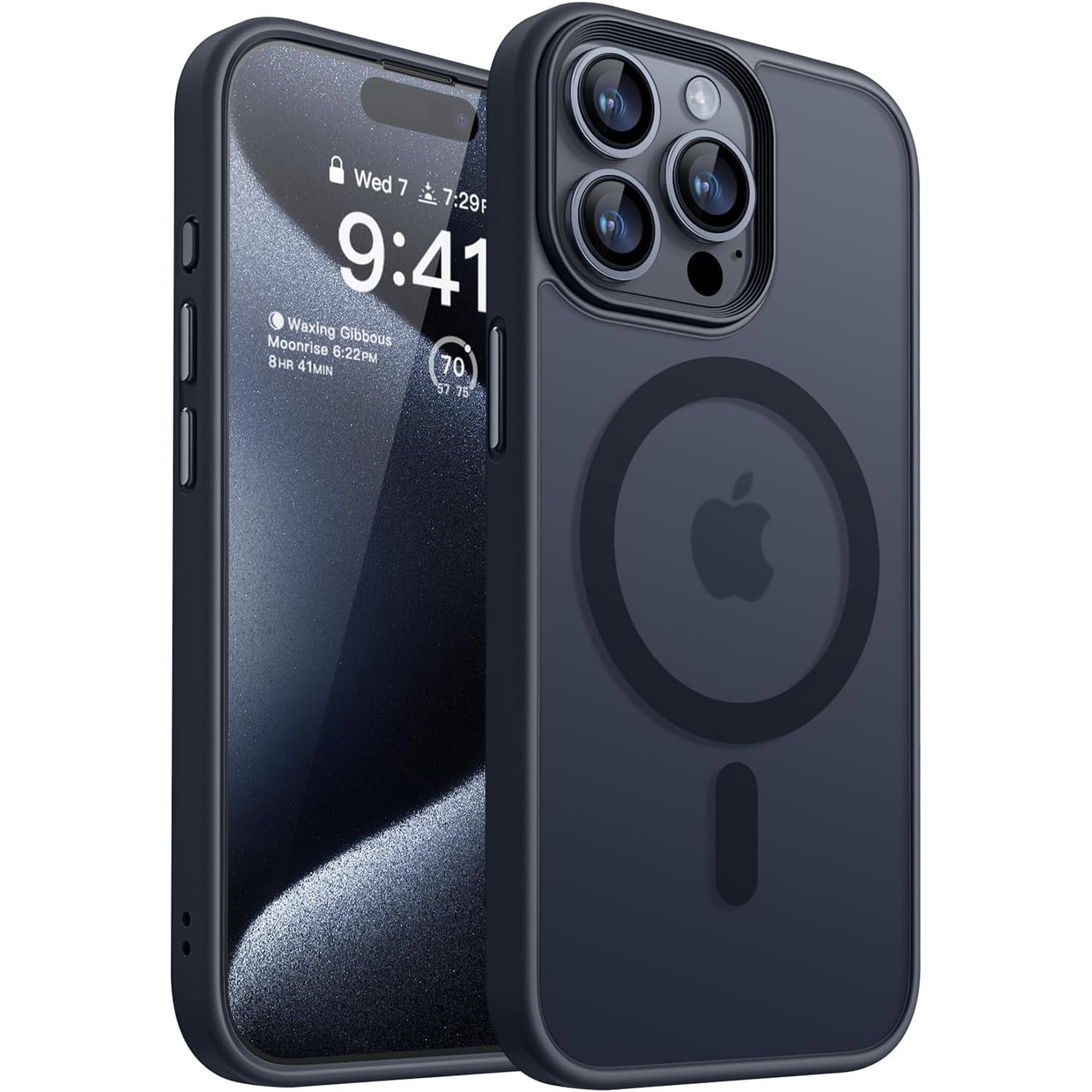 Entronix Phone Case Compatible with Magsafe for Apple iPhone 14 Pro Max Magnetic Case, Heavy Duty Slim Dual Layer Shockproof Magnetic Case for Apple iPhone 14 Pro Max, Black