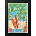 thumbnail image 2 of Mollie B. 13x18 Black Modern Framed Museum Art Print Titled - Surfs Up, 2 of 5