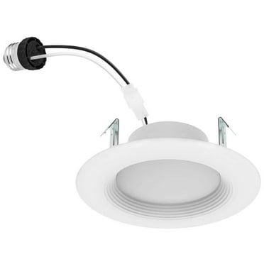 (4-Pk) EcoSmart Dimmable Integrated LED Recessed Light Trim 2700K Soft White