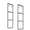 3 Tier Bracket, variant on 2 Tier Bracket Ceiling Mount Pipe Shelving Industrial Black Carbon Steel