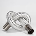 thumbnail image 1 of Doublure en Acier Inoxydable Flexible pour Cheminée, Tuyaux Rigides, Diamètre Multi-Combustible 50mm, Portée d'Étirement 0.65-1.5m, 1 of 5