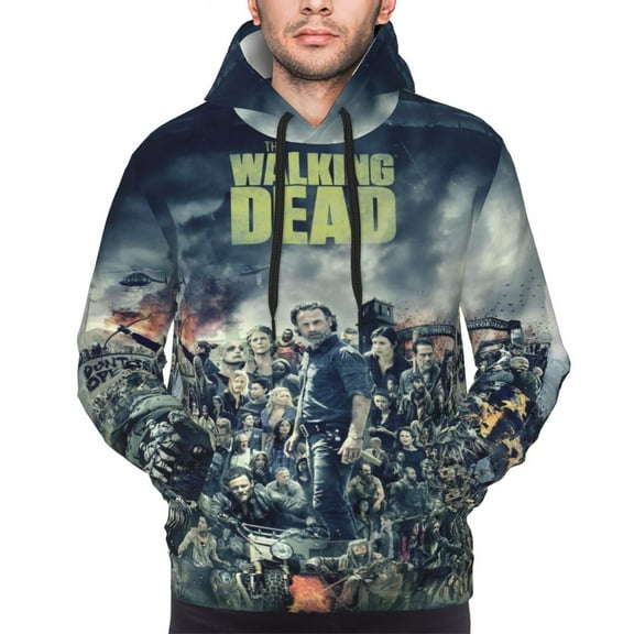 Unisex Men'S And Women'S Walking Dead Hoodies 3d Fashion Digital Print Cartoon Pullover Hooded Sweatshirts With Pockets