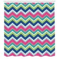thumbnail image 3 of Ambesonne Colorful Shower Curtain, Colorful Chevron Lines, 69"Wx84"L, Multicolor, 3 of 3