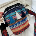 thumbnail image 5 of GEZHEN Popular Causal Crossbody Bag Women Ethnic Tassel Sling Handbag Ethnic Style Shoulder Crossbody Bag Tassel Braided Bucket Bag, 5 of 7