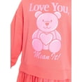 thumbnail image 3 of Valentine's Day Girls Graphic Hoodie Tutu Dress from Way To Celebrate, Sizes 4-16, 3 of 9