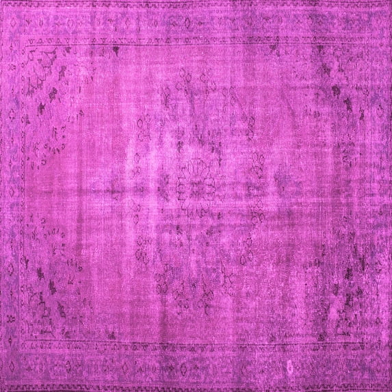 Ahgly Company Indoor Square Persian Pink Traditional Area Rugs, 3' Square