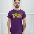 thumbnail image 3 of Tee Hunt Love T-Shirt St. Patrick's Day Clover Irish Shamrock Men's Novelty Shirt, Purple, Large, 3 of 5