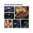 thumbnail image 1 of Linterna de muñeca LED recargable por USB yuxing impermeable IP67 para acampar al aire libre color negro, 1 of 5