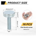 thumbnail image 2 of Uxcell 16 PCS M8x30mm Flat Knurled Head Thumb Screws Solid Iron Fully Threaded Thumbscrew Bolts Fasteners for Lighting and Household Use Electronic Equipment, 2 of 6
