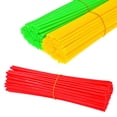 thumbnail image 2 of 72 Uds. Fundas para radios, cubiertas embellecedoras para radios, cubierta decorativa, Protector de tubo, accesorios para motocicleta, moto de cross, color naranja, 2 of 3