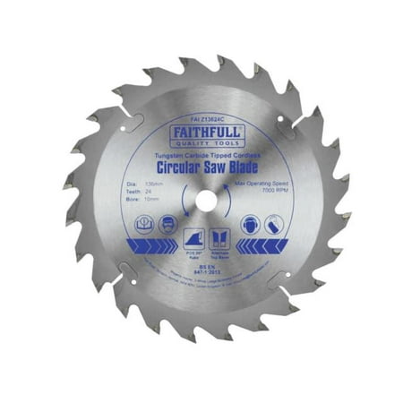 

Faithfull - TCT Cordless Trimsaw Blade 136 x 10mm x 24T POS