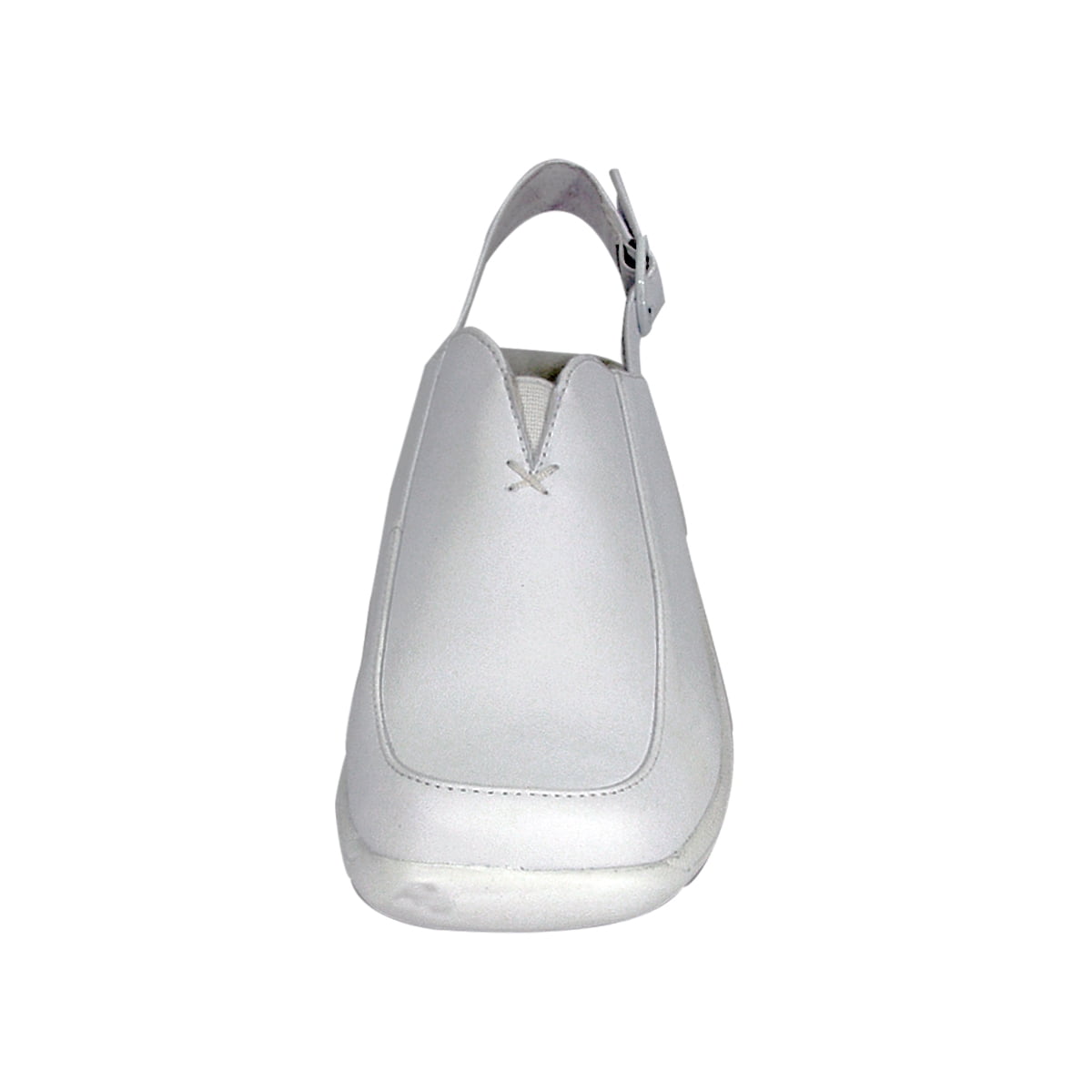 24 HOUR COMFORT Ingrid Wide Width Comfort Shoes For Work and Casual Attire WHITE 6