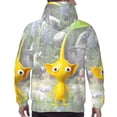 thumbnail image 6 of Lsque Pikmin Pattern Casual Men's Hoodie,Hooded Sweatshirt with Kangaroo Pocket,Pullover Hoodie-3X-Large, 6 of 8