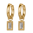 thumbnail image 3 of Aretes Mujer Oro 14k, LuckyLy Set de Regalo 3 en 1, Arracadas y Charms, Acero Inoxidable Baño Oro 14k, Zirconia Cúbica y Perlas – Joyería ideal como Regalos para Mujer San Valentín y multicolor, 3 of 7