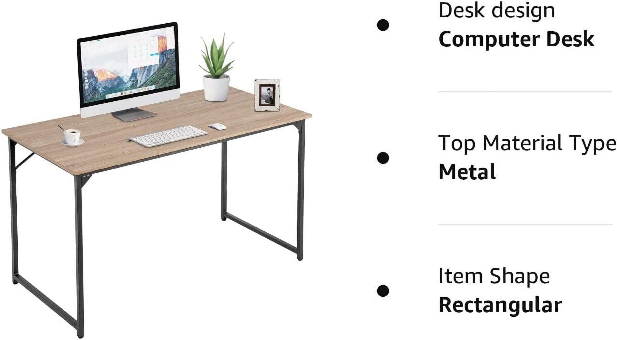 PayLessHere 47 inch Computer Desk Modern Writing Desk for Adults,Nature - image 3 of 8