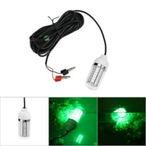 Mgaxyff LED Fishing Light, Underwater Fishing Light, LED Night Fishing Light Underwater Submersible Marine Boat Green Lamp Fishing Accessory