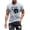 Gray, variant on Njagoc3 Mens Summer Short Sleeve T-Shirt, Crew Neck, Heart and Paw Print, Soft and Skin-Friendly, Trendy Look, Great for Pet Lovers
