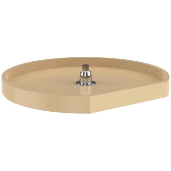 Rev-A-Shelf 6221-22-15-52 Classic 1 Shelf 22" D Shaped Lazy Susan - Almond