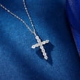 thumbnail image 4 of SFTING Cross Necklaces for Women 925 Sterling Silver Cross Pendant Cubic Zirconia Religious Trendy Jewelry Christian Gifts, 4 of 7