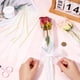 thumbnail image 3 of Bolsas de plástico blanco para envolver ramos de flores, 100 unidades, con cinta de malla de poliéster de 10 yardas., 3 of 9