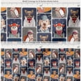thumbnail image 2 of Soimoi Cotton Voile Fabric Paw,Hat & Animals Patchwork Print Fabric by The Yard 42 Inch Wide, 2 of 7