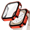thumbnail image 3 of Vidrio + cubierta para la serie de estuches de Apple Watch 8 7 6 5 4 se 44 mm 40 mm 41 mm 45 mm Protector de pantalla de borde recto Accesorios para Apple Watch, 3 of 5