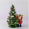 thumbnail image 1 of Resin Christmas Tree Tabletop Decoration With Lights - 11 Inch For Home Office And Holiday Decorations, 1 of 2